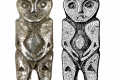 Фигура антропо-орнитоморфная. Бронза. Литье, пайка. 7,0×1,7×0,8 см. Городище Старые Покачи 5. IX–X вв.