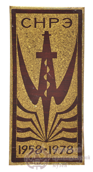 Знак нагрудный. 20 лет СНРЭ. 1978 г.