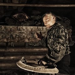 Россия, ХМАО-Югра, Сургутский район, зимние юрты Сопочина Леонида Михайловича. 2010 г.