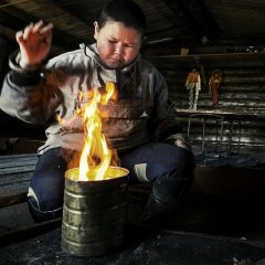 Россия, ХМАО-Югра, Сургутский район, летние юрты Кечимовой Ольги Сергеевны. 2017 г.